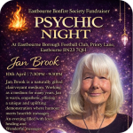 Poster for psychic night held on 10 April