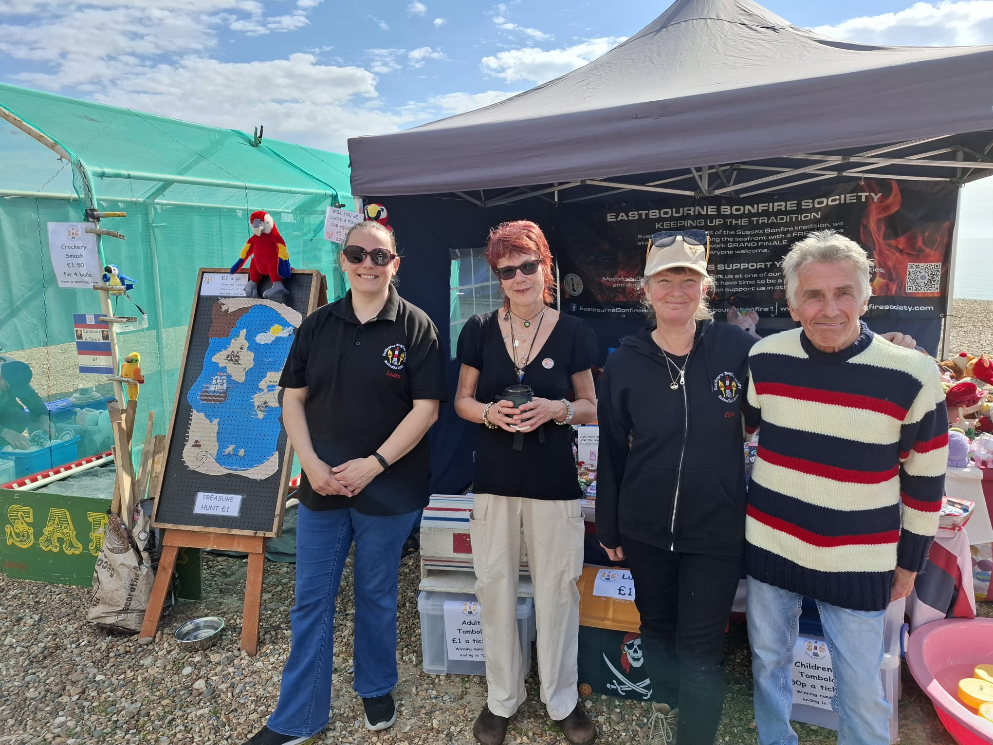 Some EBS members having fun running our fundraising stall