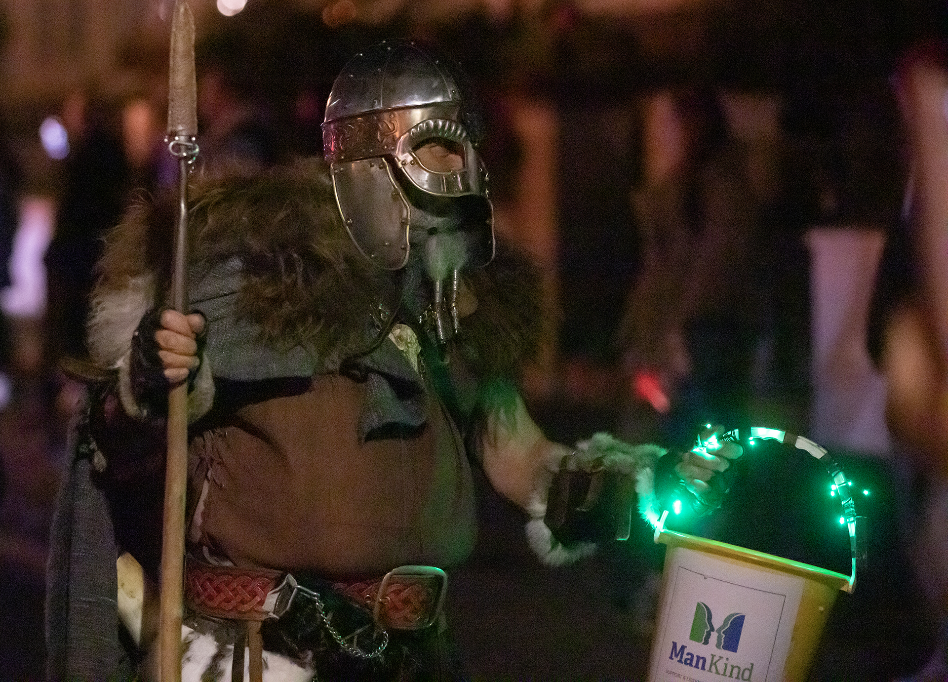An EBS member collecting donations for charity during our event