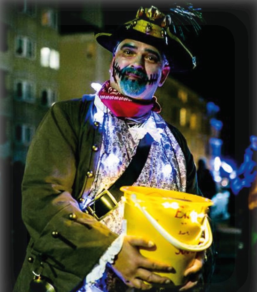 A charity collector