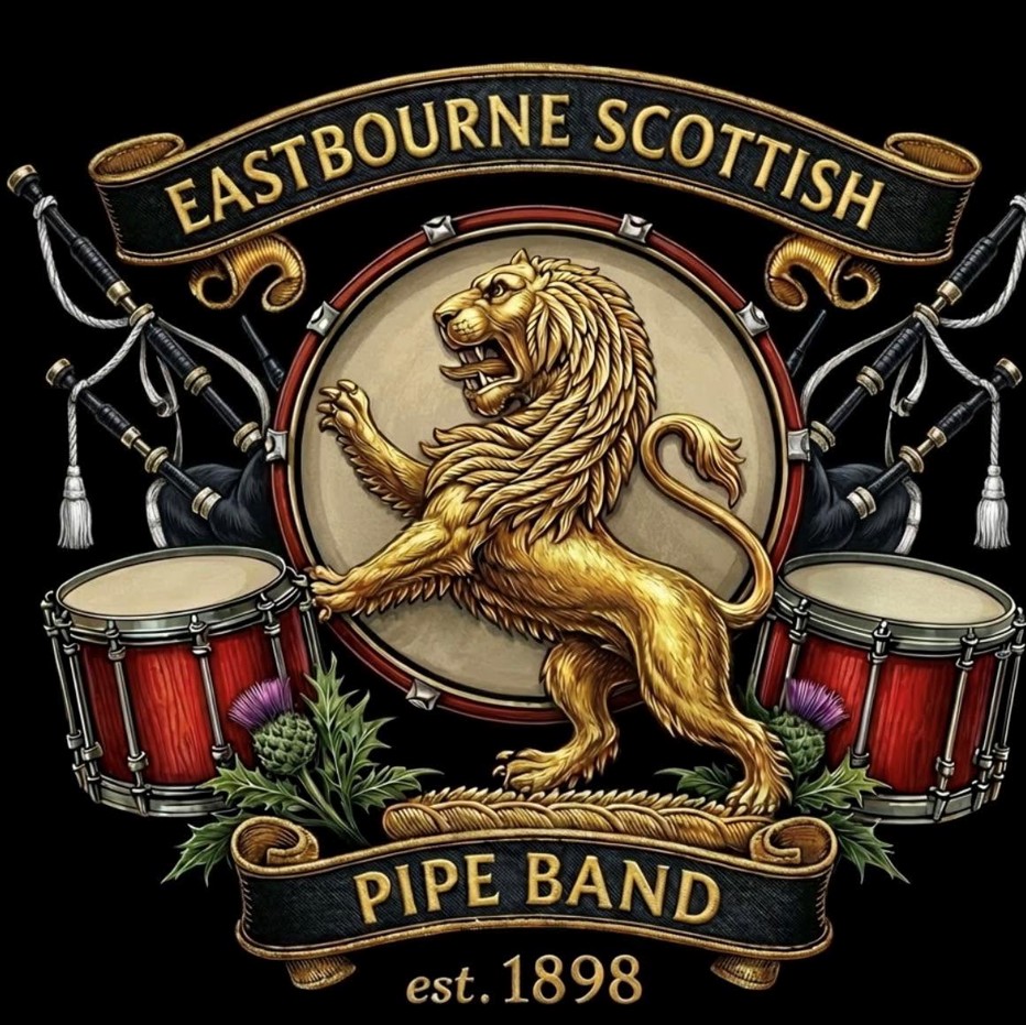 Eastbourne scottish pipe band logo