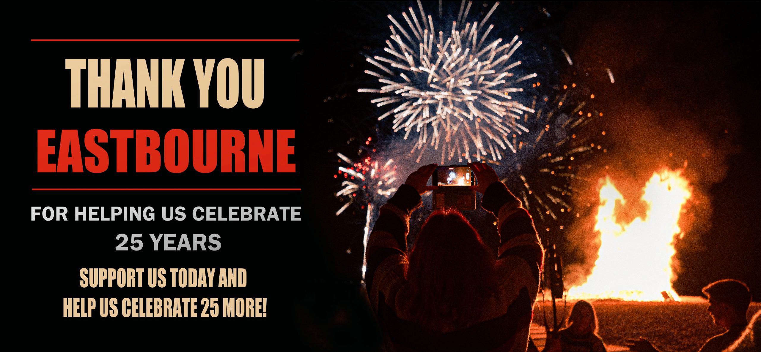 Eastbourne Bonfire Society – 25th Anniversary Bonfire Celebrations